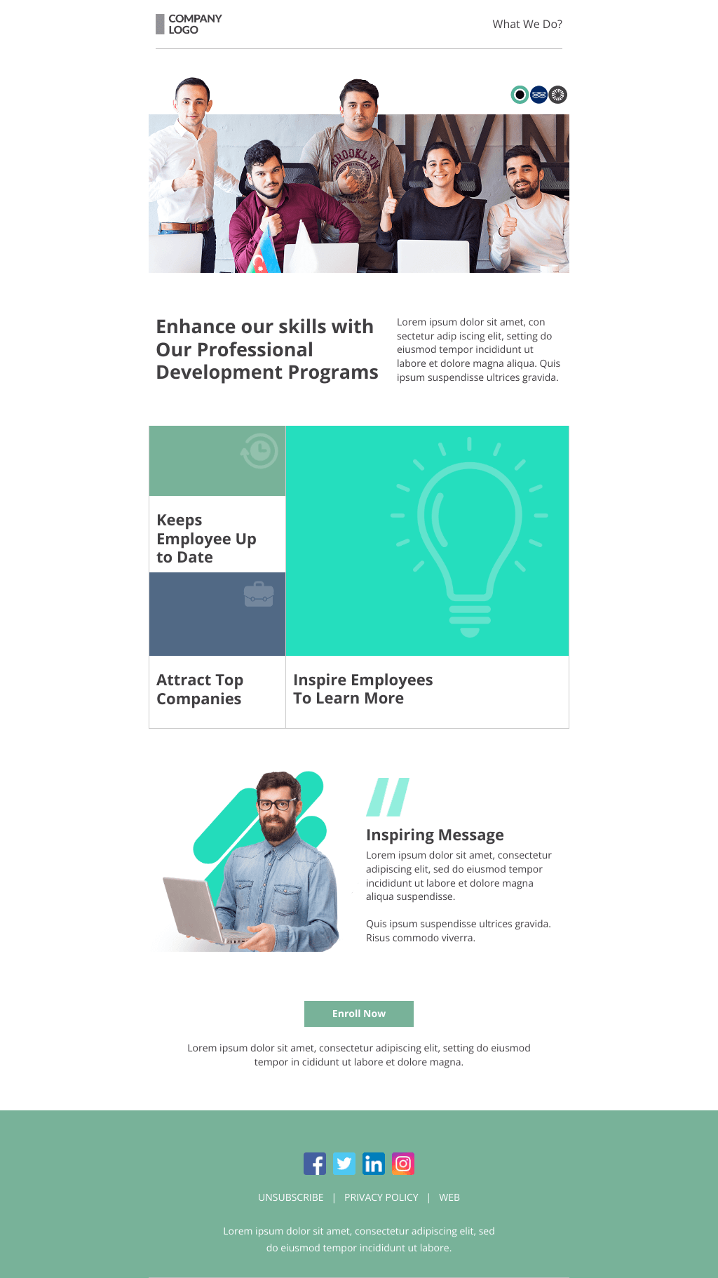 Laravel Mail Template - Skill Development