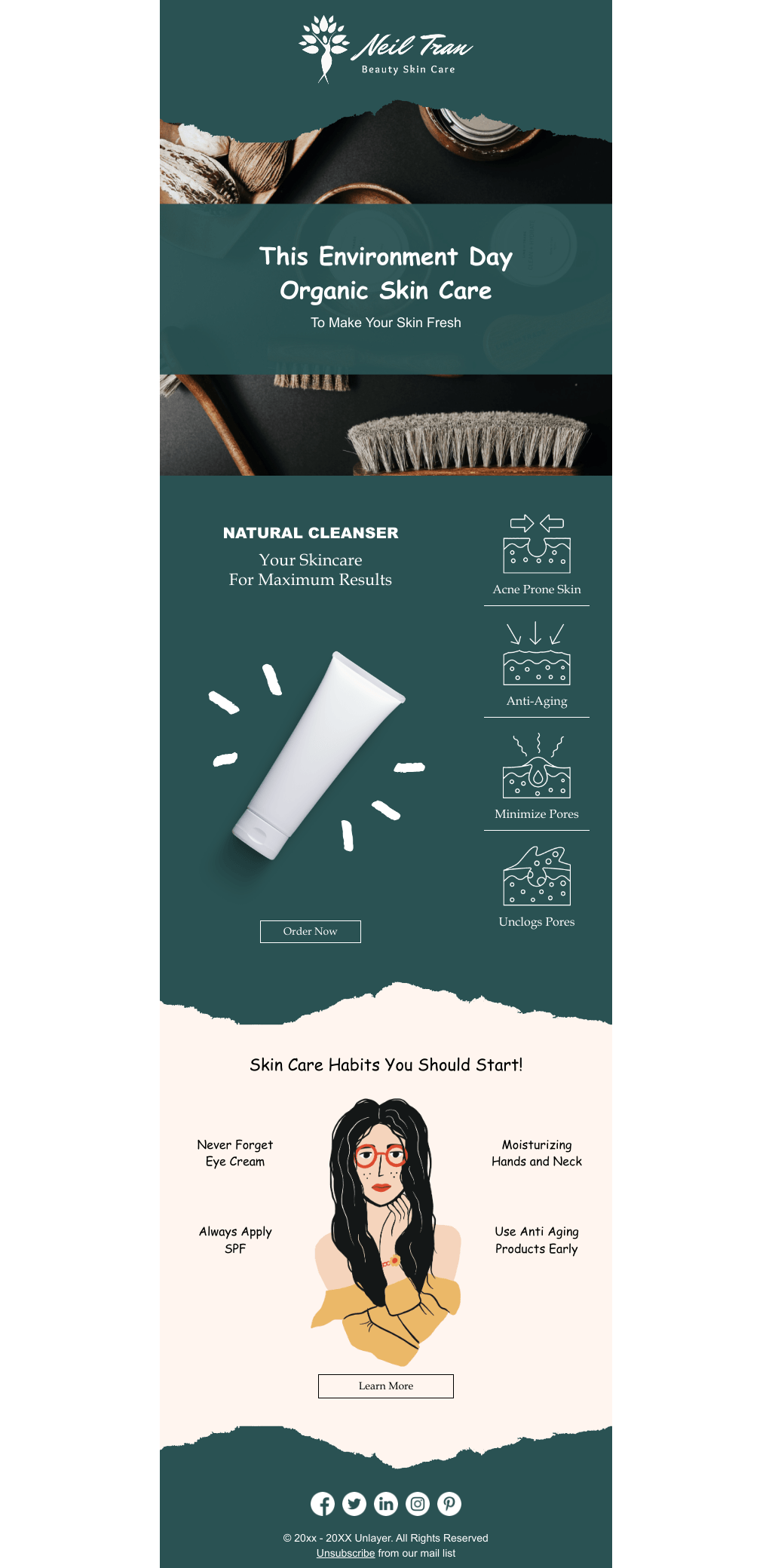 Laravel Mail Template - Skin Care Environment Day