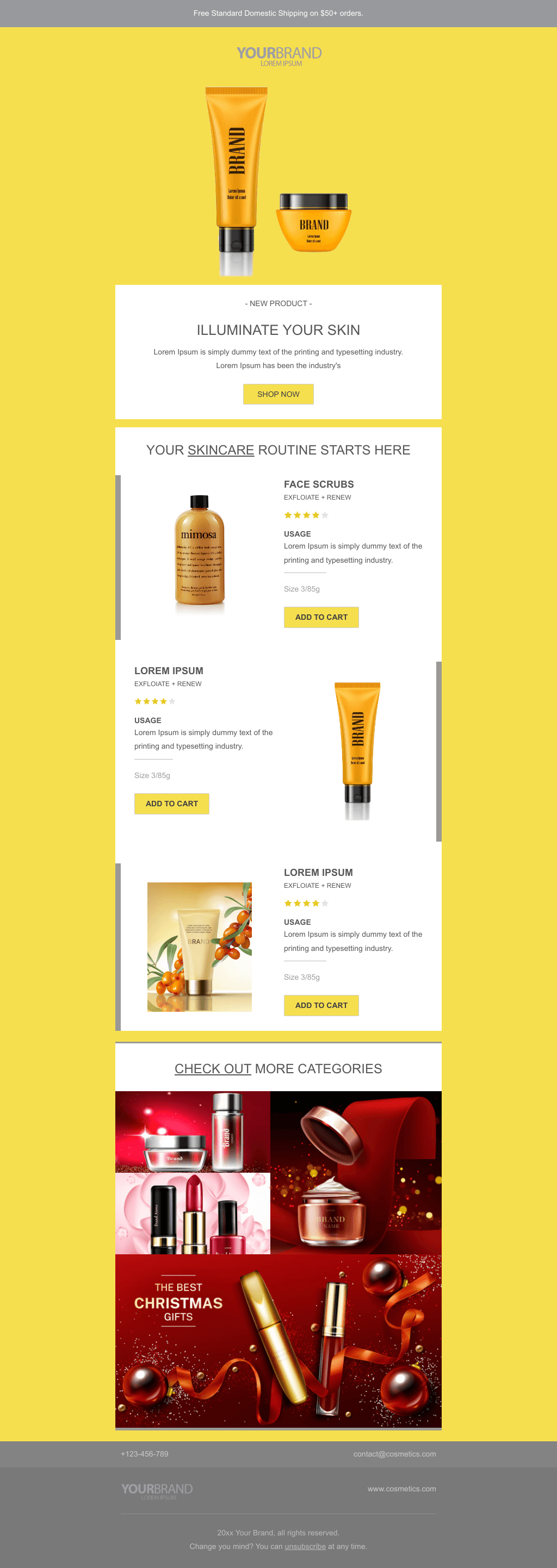 Laravel Mail Template - Skin Care