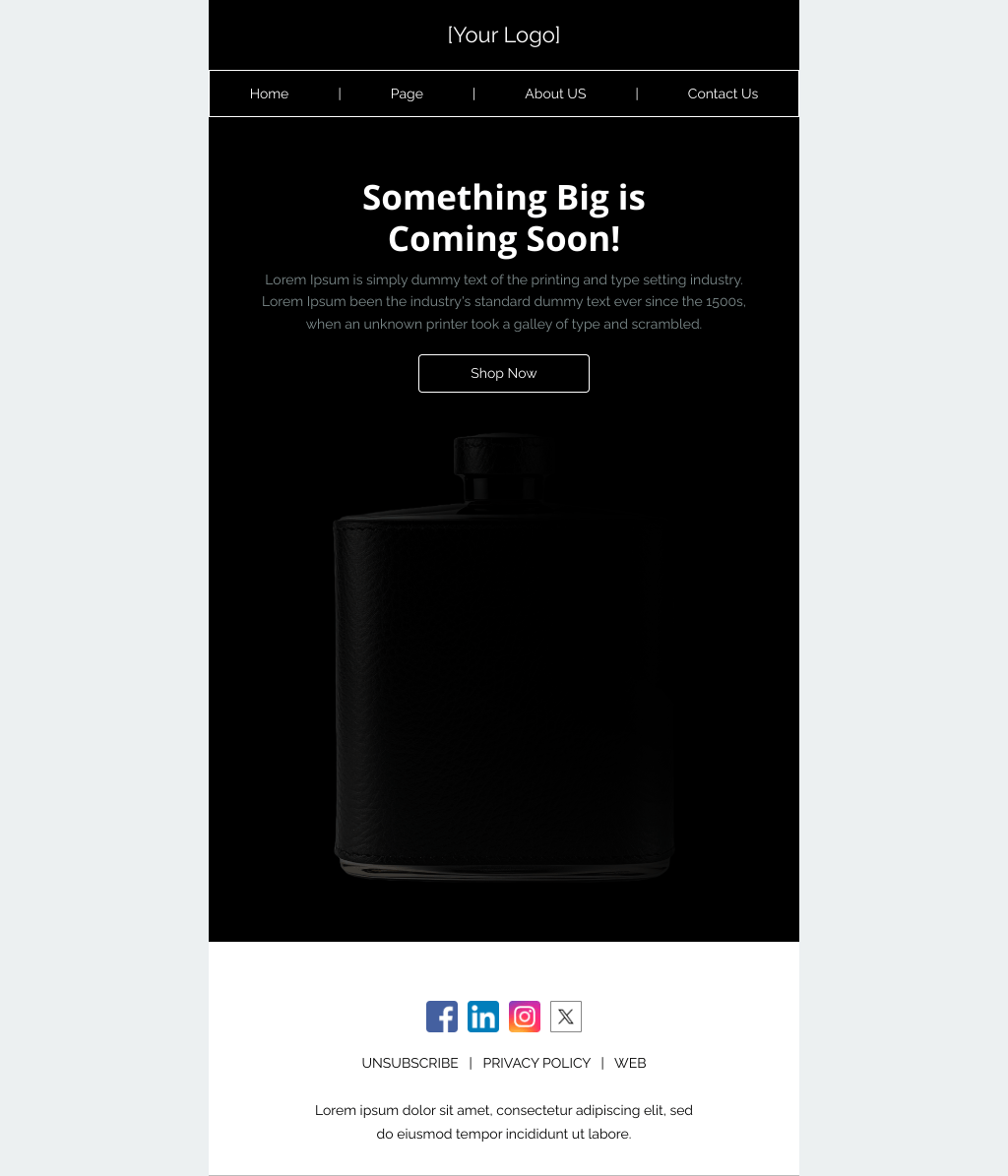 Laravel Mail Template - Something New is Coming