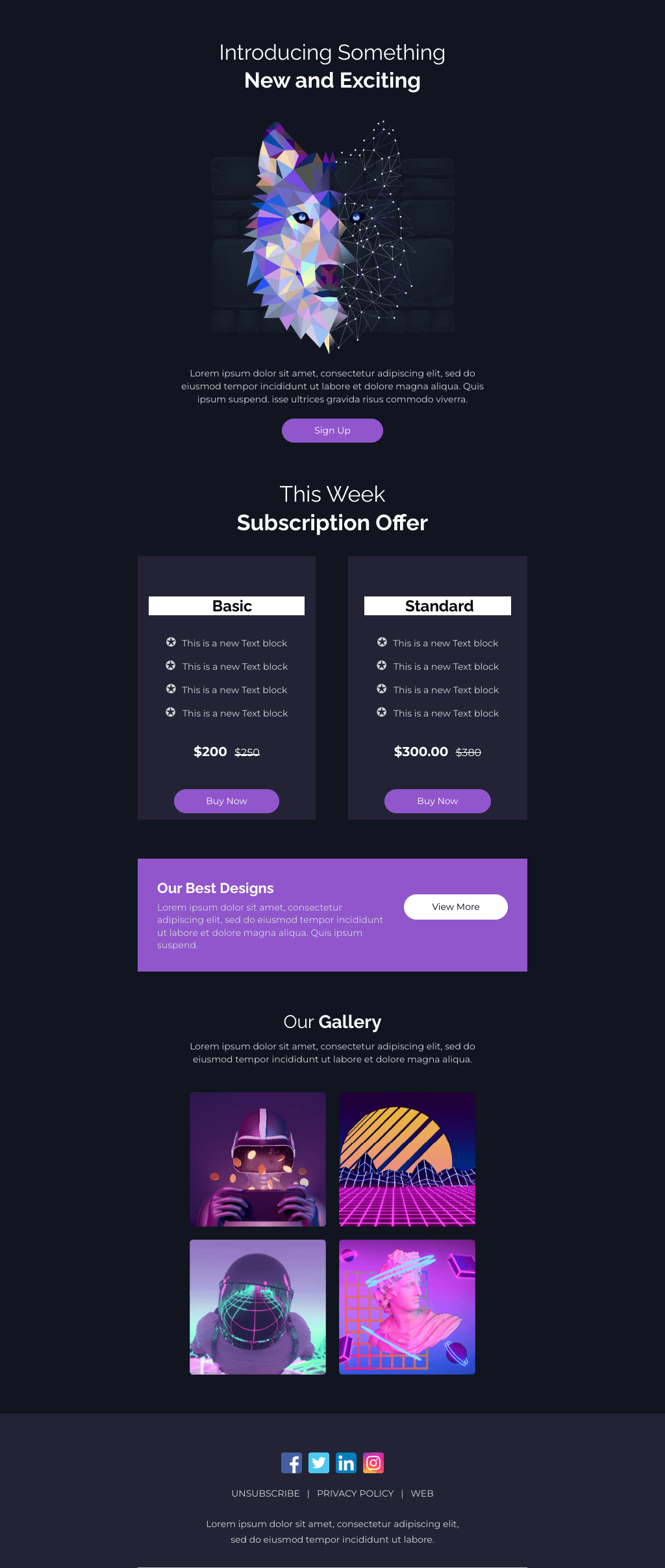 Laravel Mail Template - Something New