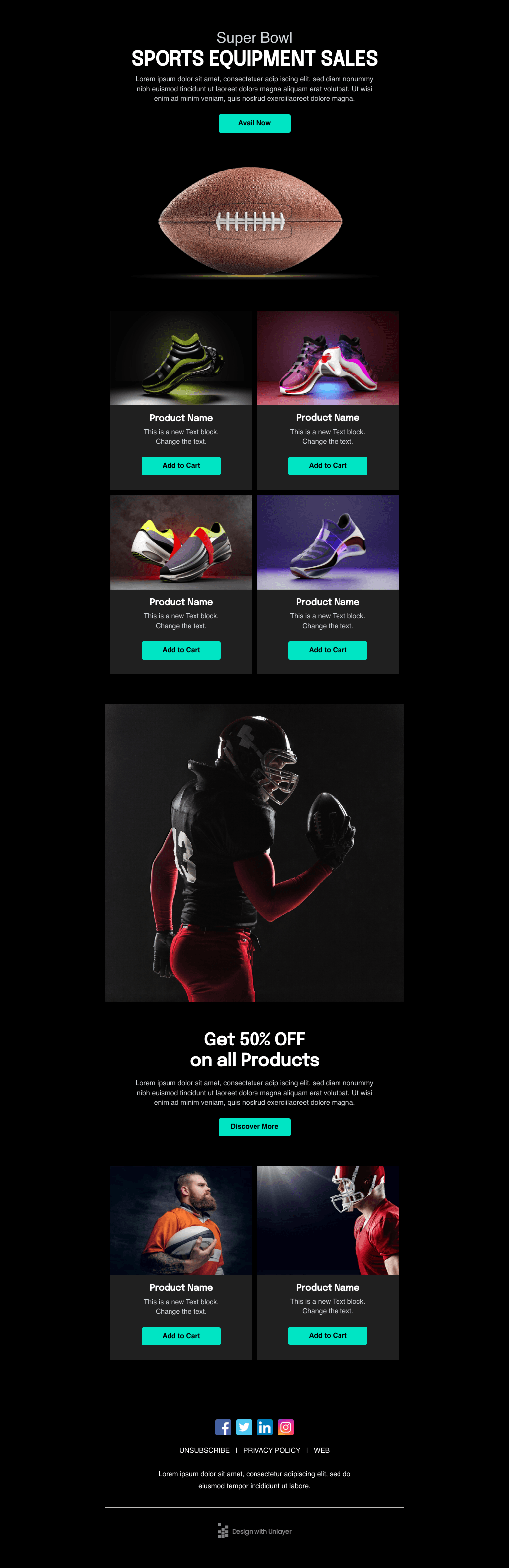 Laravel Mail Template - Sports Attribute Sales