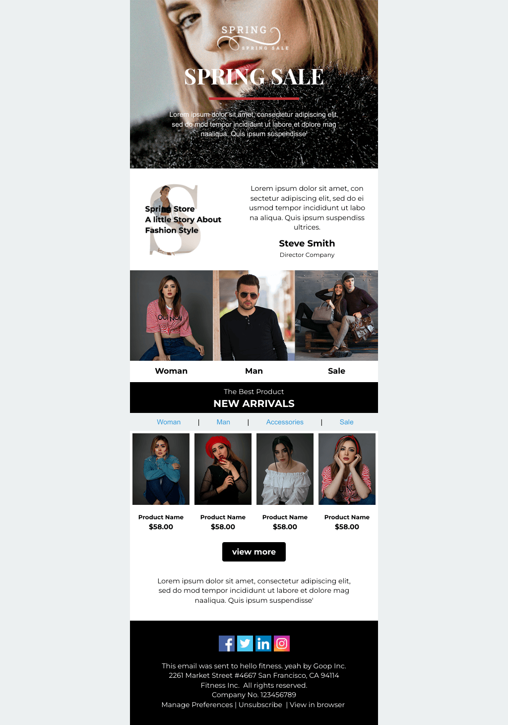 Laravel Mail Template - Spring Sale for Easter
