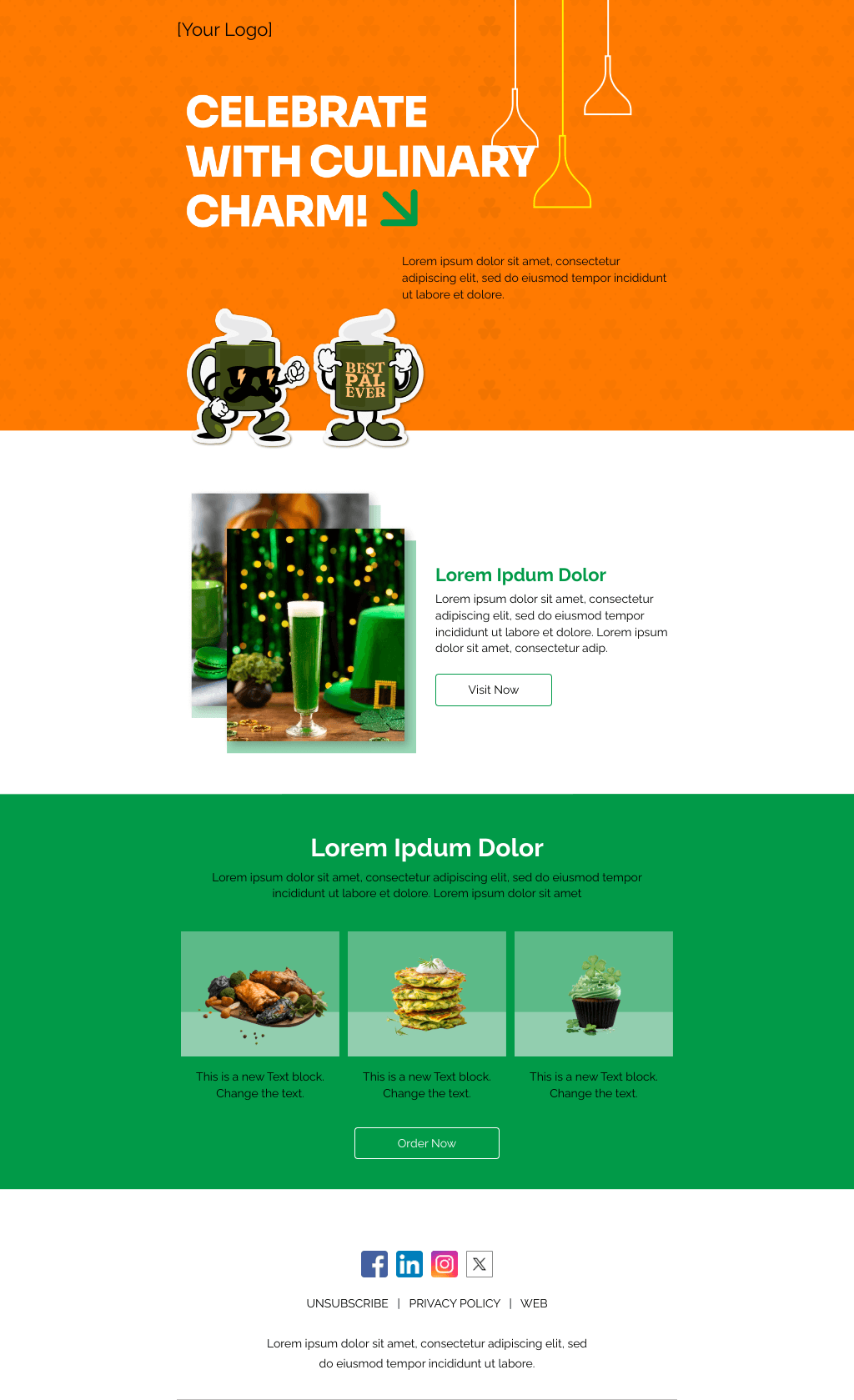 Laravel Mail Template - St. Paddy's Day Treats