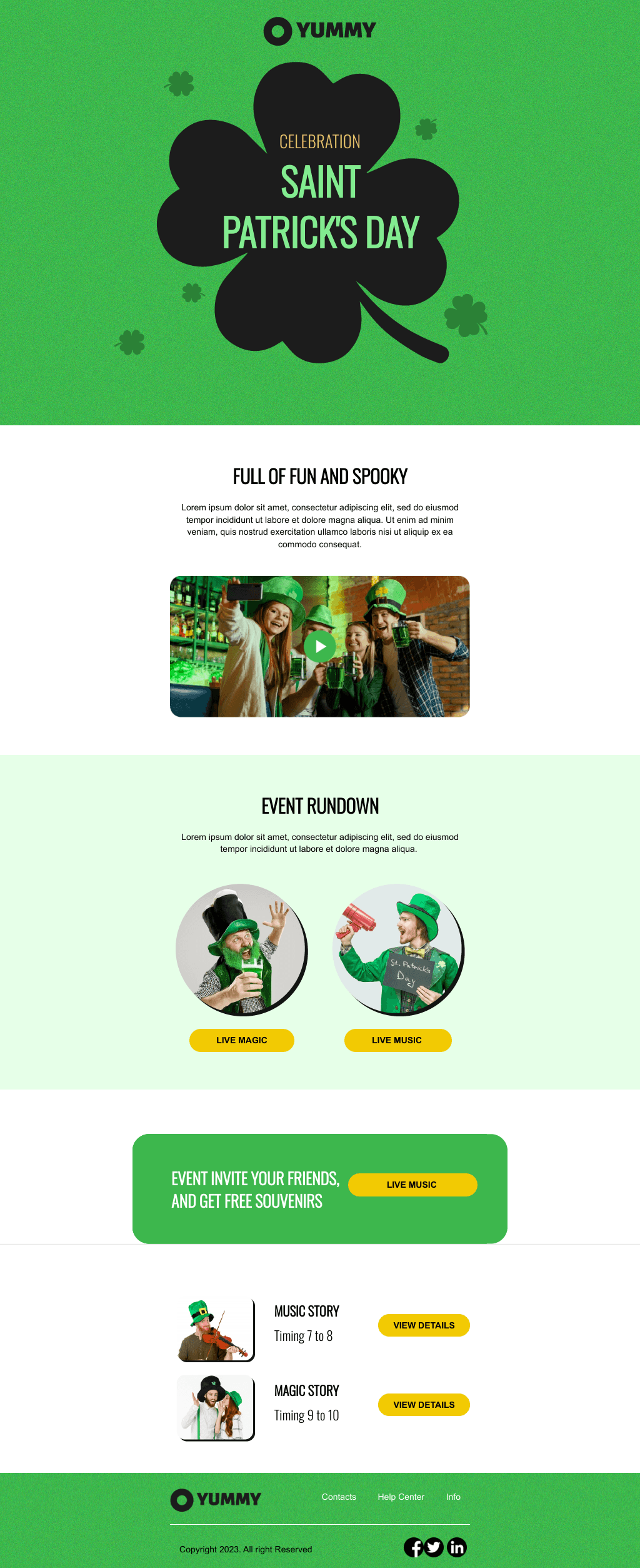Laravel Mail Template - St. Patrick's Day Celebrations