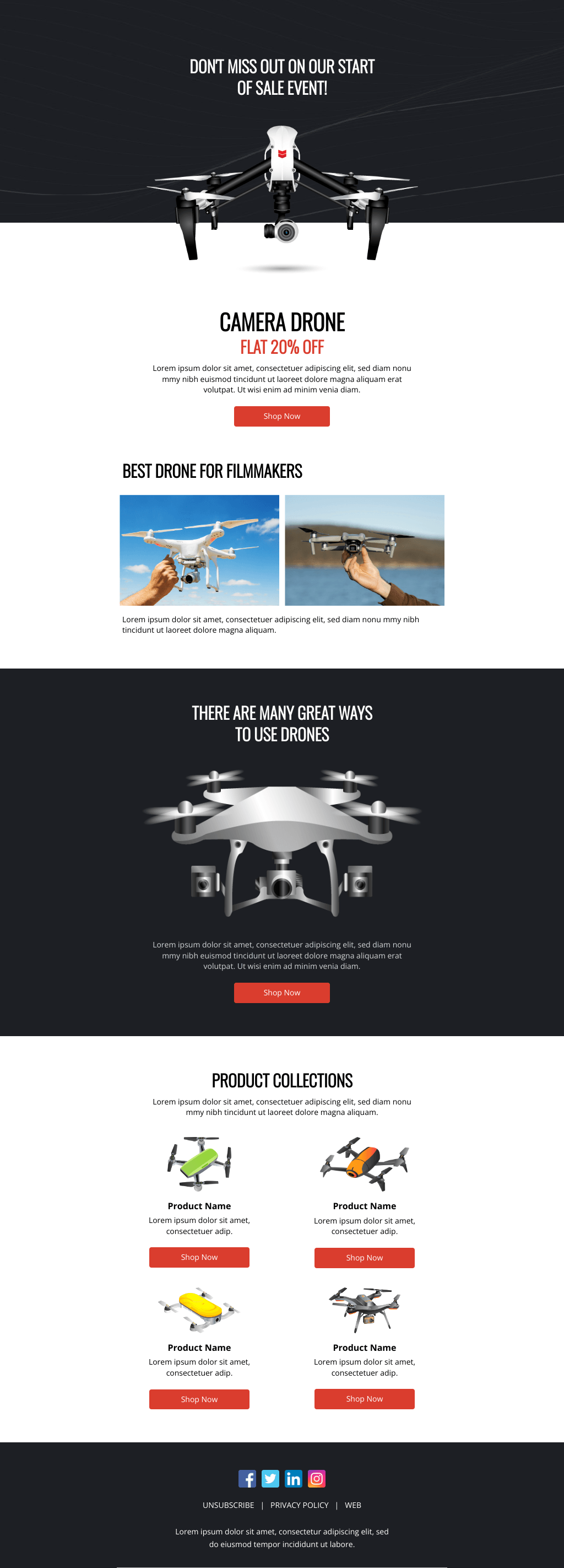 Laravel Mail Template - Start of Sale