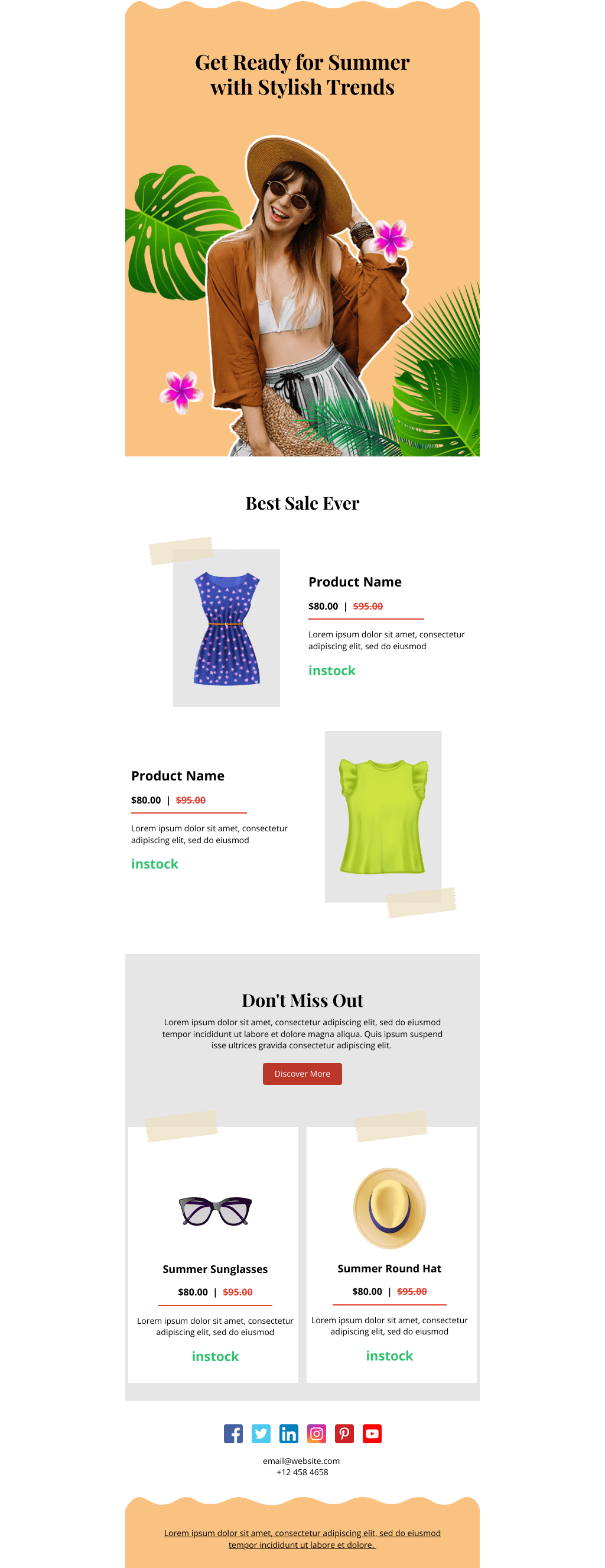 Laravel Mail Template - Stylish Summer