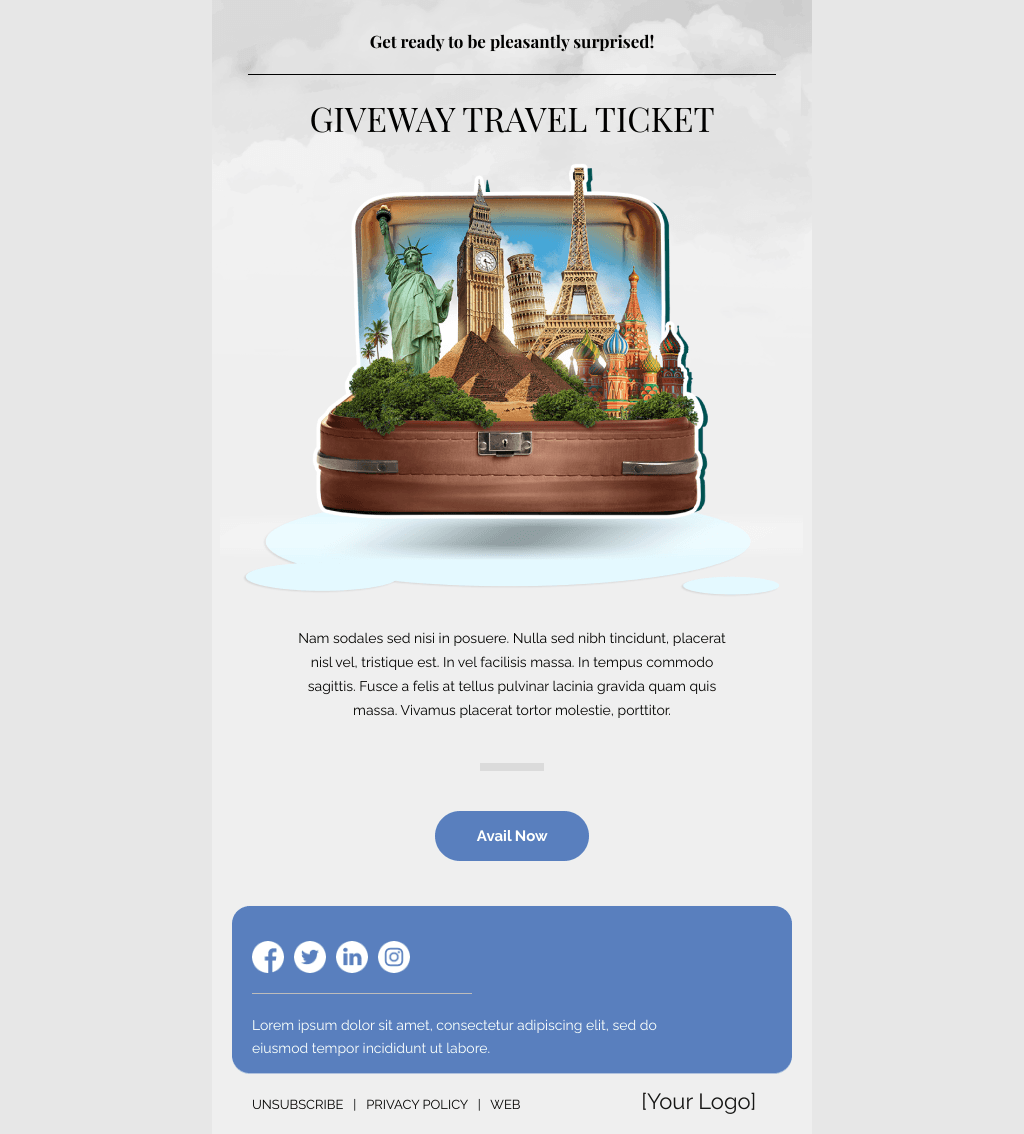 Laravel Mail Template - Summer Giveaways