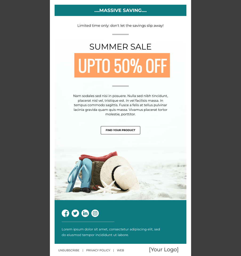 Laravel Mail Template - Summer Sale Spectacular