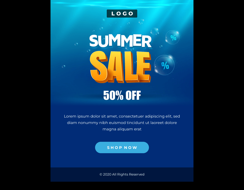 Laravel Mail Template - Summer Sale
