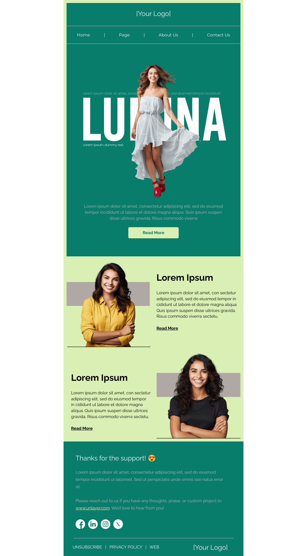 Laravel Mail Template - Support Women-Owned Businesses