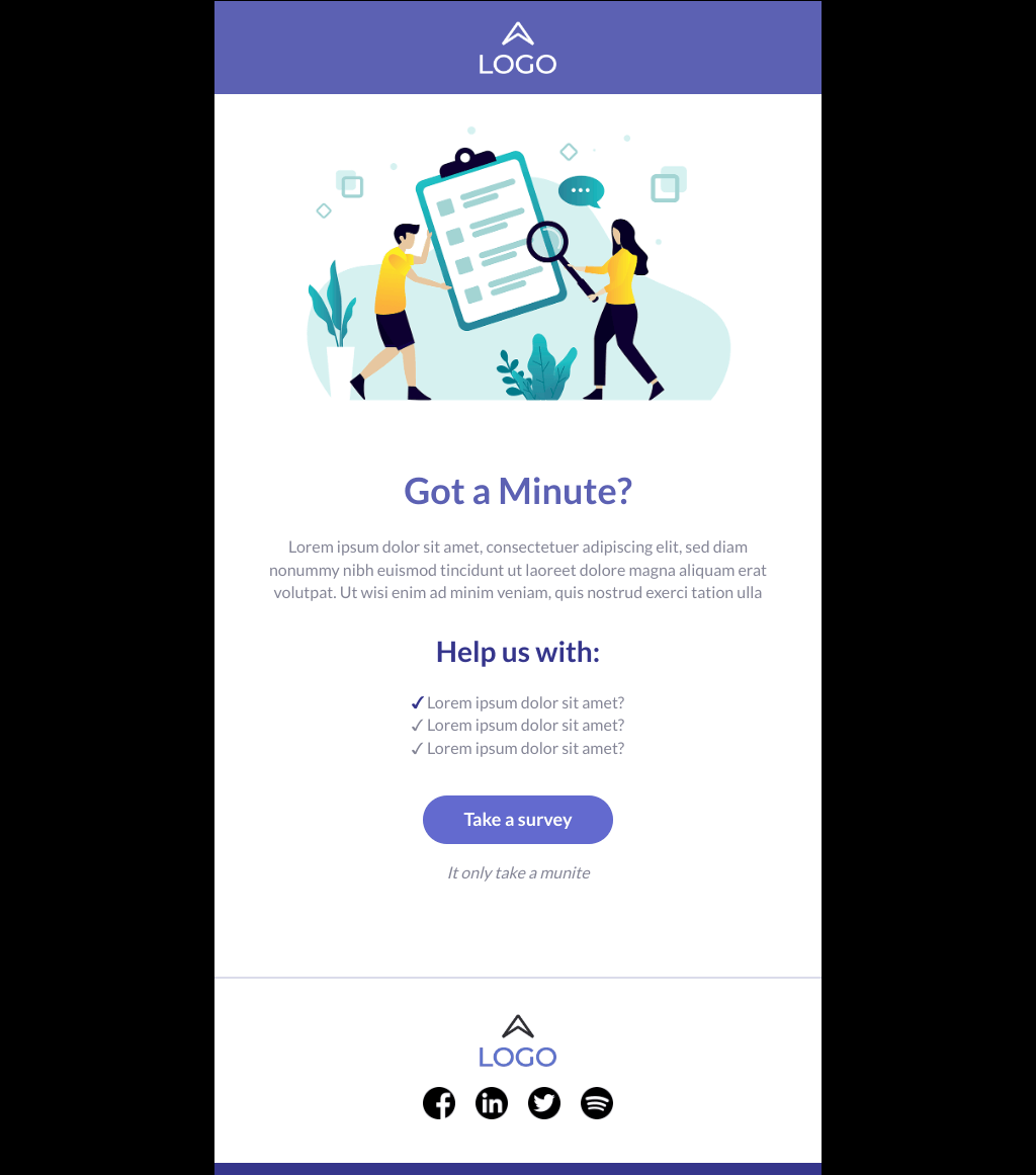 Laravel Mail Template - Survey Email