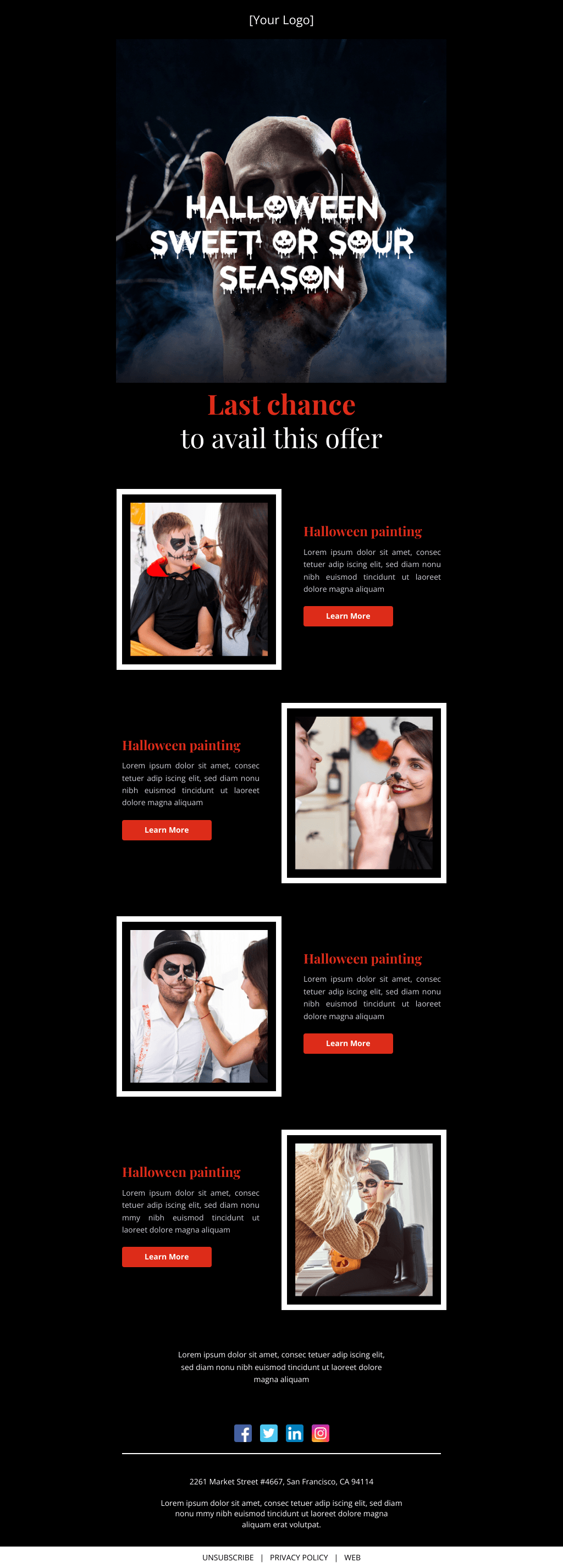 Laravel Mail Template - Sweet or Sour