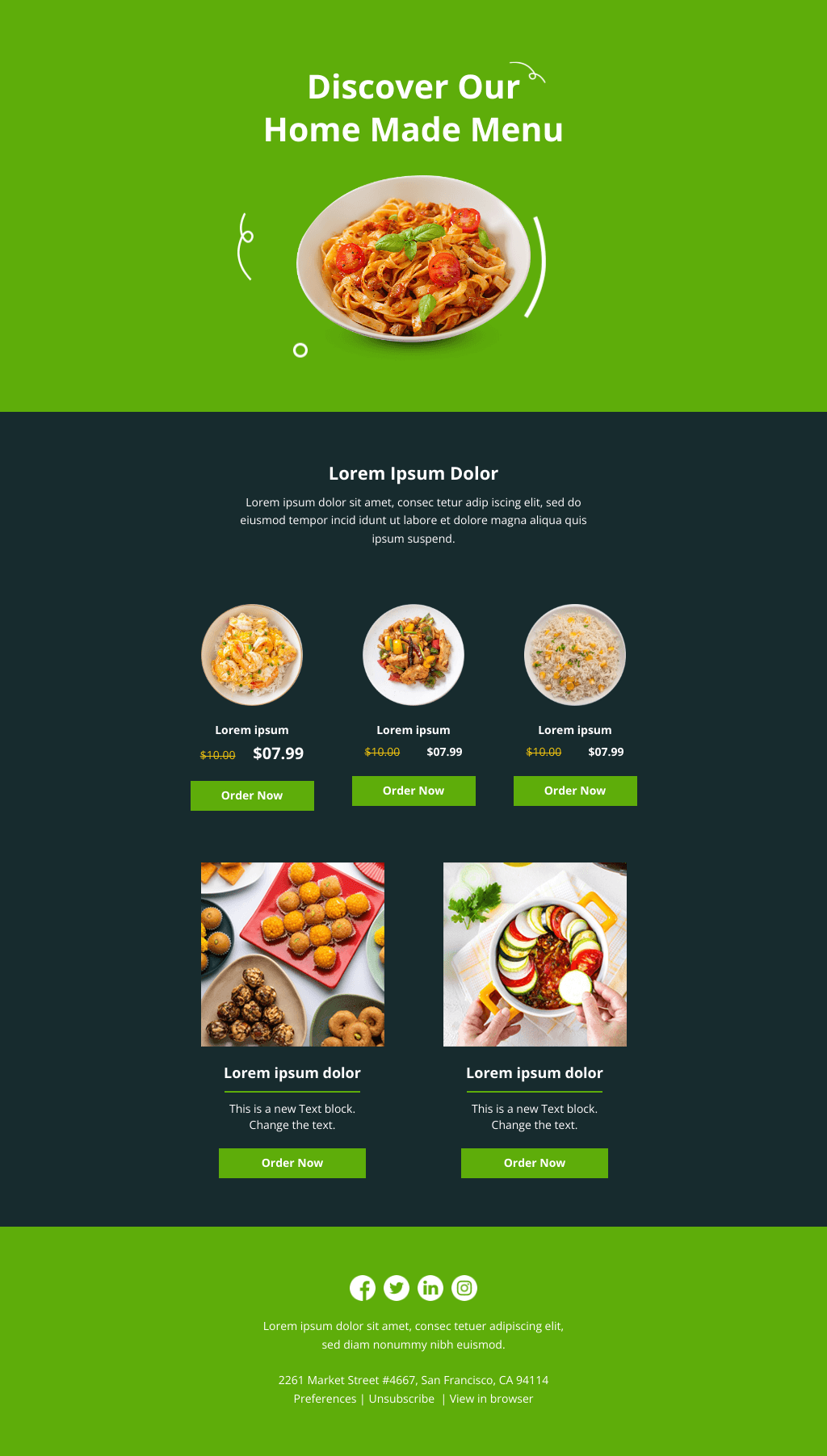 Laravel Mail Template - Tasty Discount