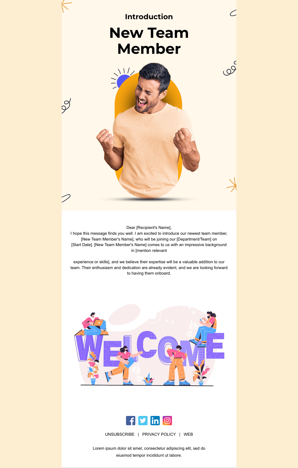 Laravel Mail Template - Team Member Introduction Email