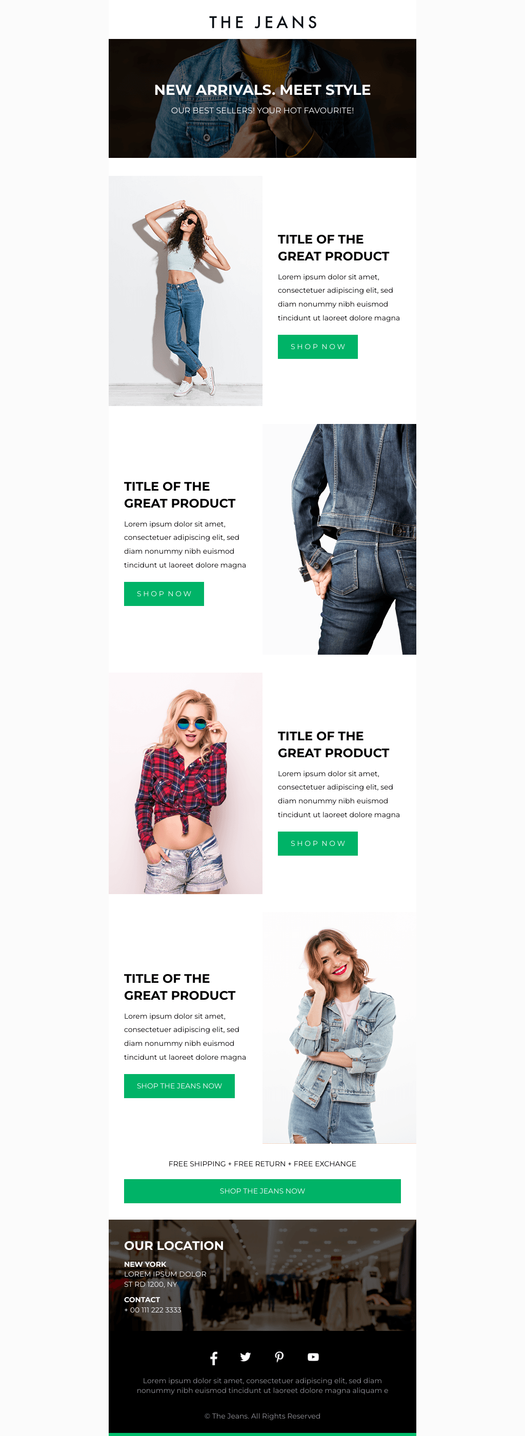 Laravel Mail Template - The Jeans