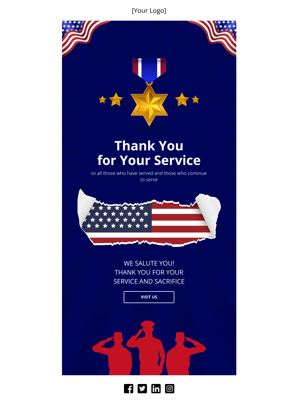 Laravel Mail Template - Thank You for Your Service