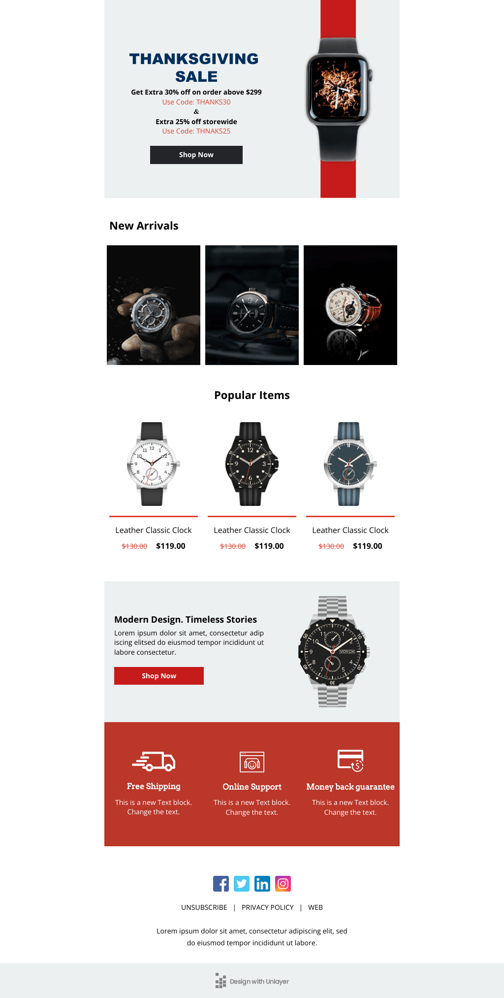 Laravel Mail Template - Thanksgiving Sale