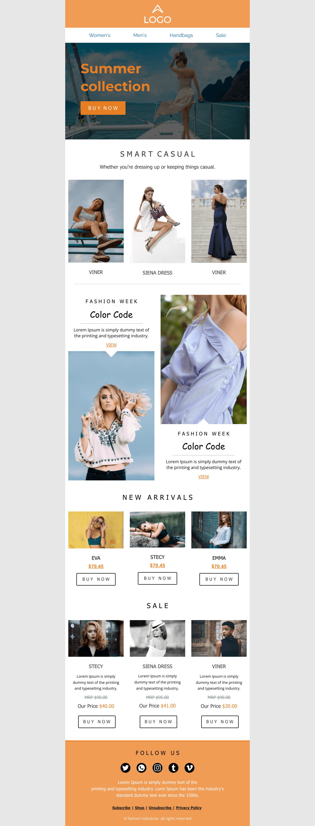 Laravel Mail Template - Fashion Industry