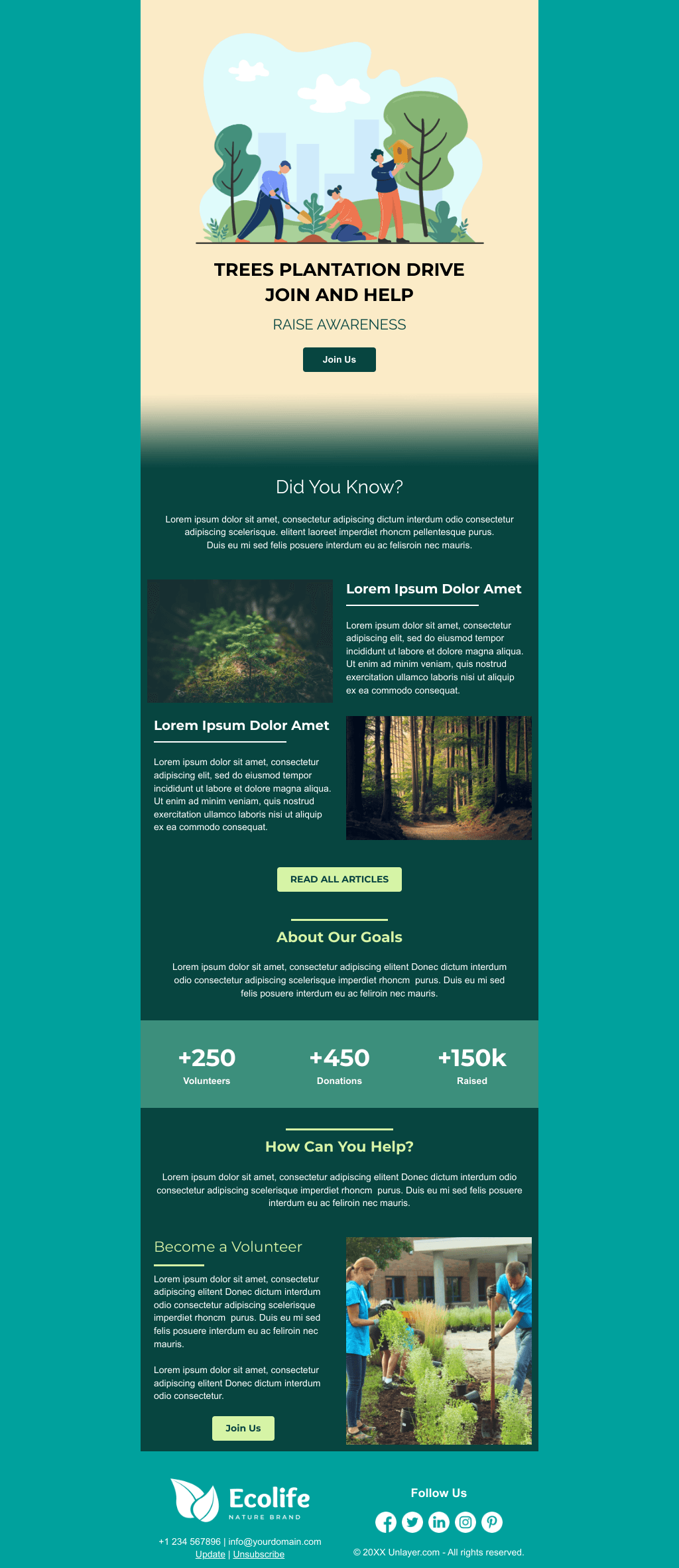 Laravel Mail Template - Trees Plantation Drive