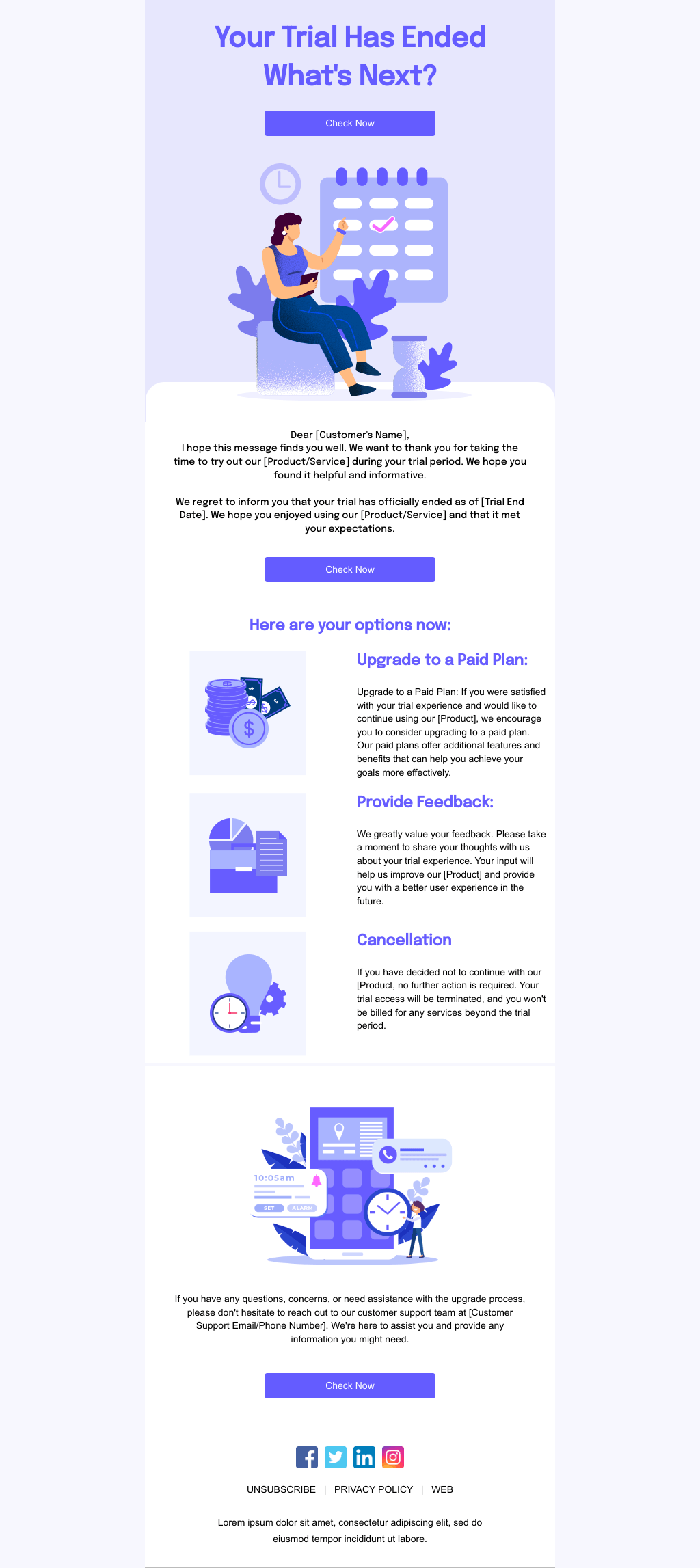 Laravel Mail Template - Trial Reminder