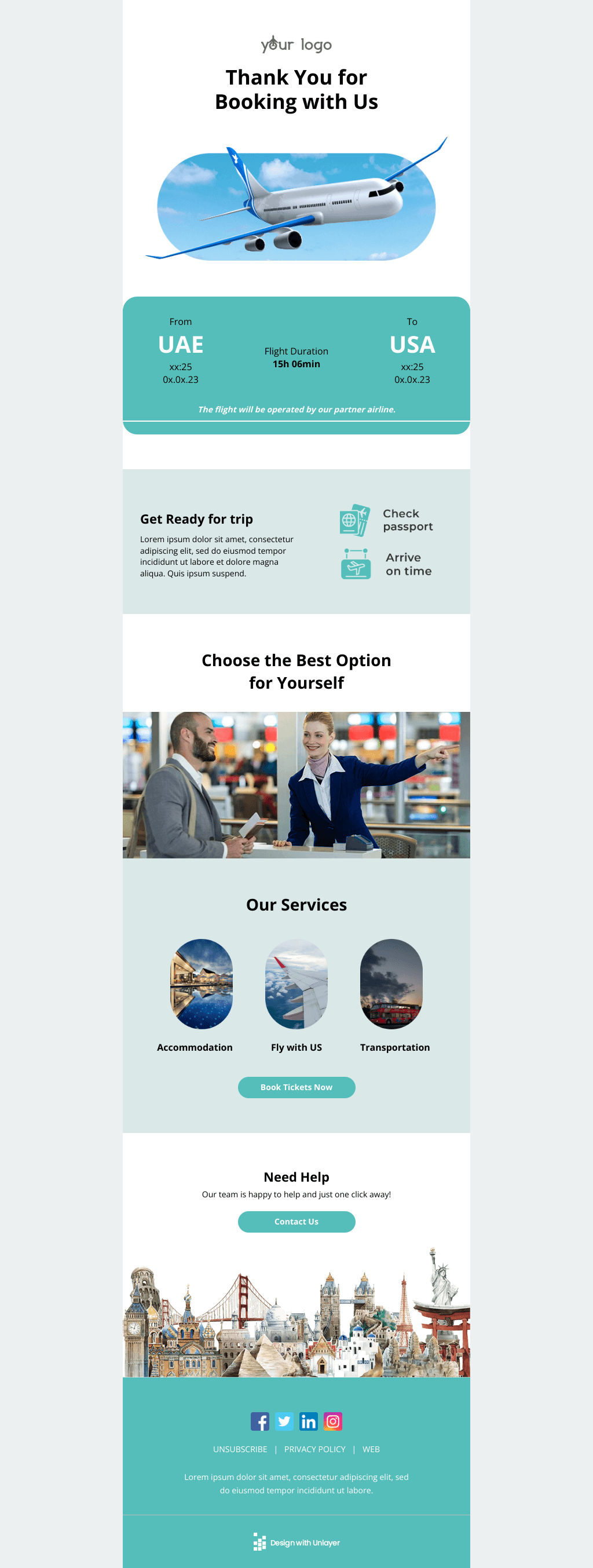 Laravel Mail Template - Trip Confirmation