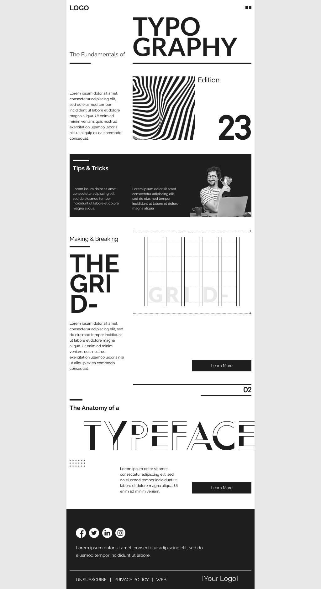 Laravel Mail Template - Typography Tutorial