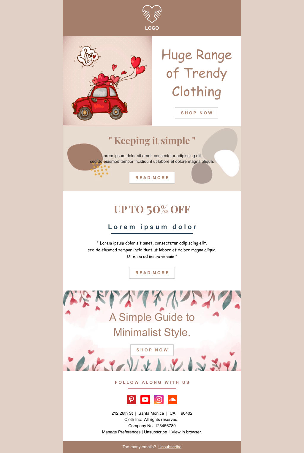 Laravel Mail Template - Valentine Day Sale