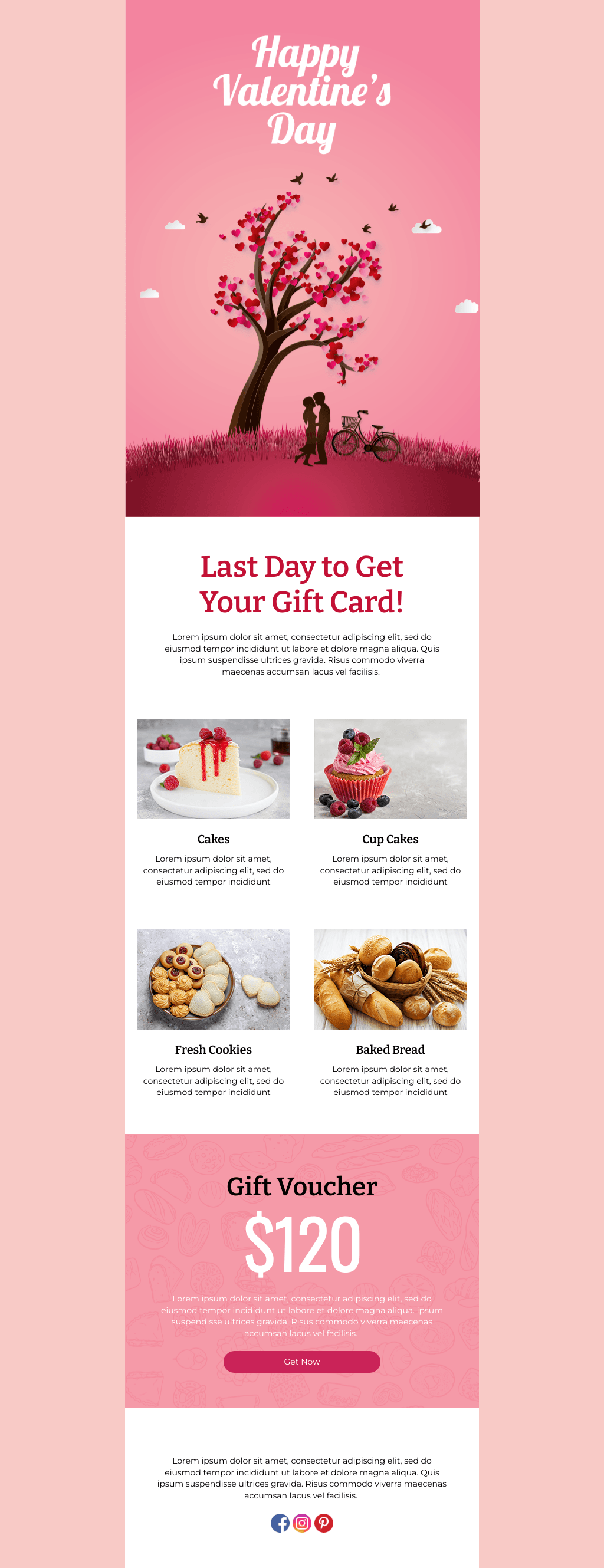 Laravel Mail Template - Valentine's Day Gift Card