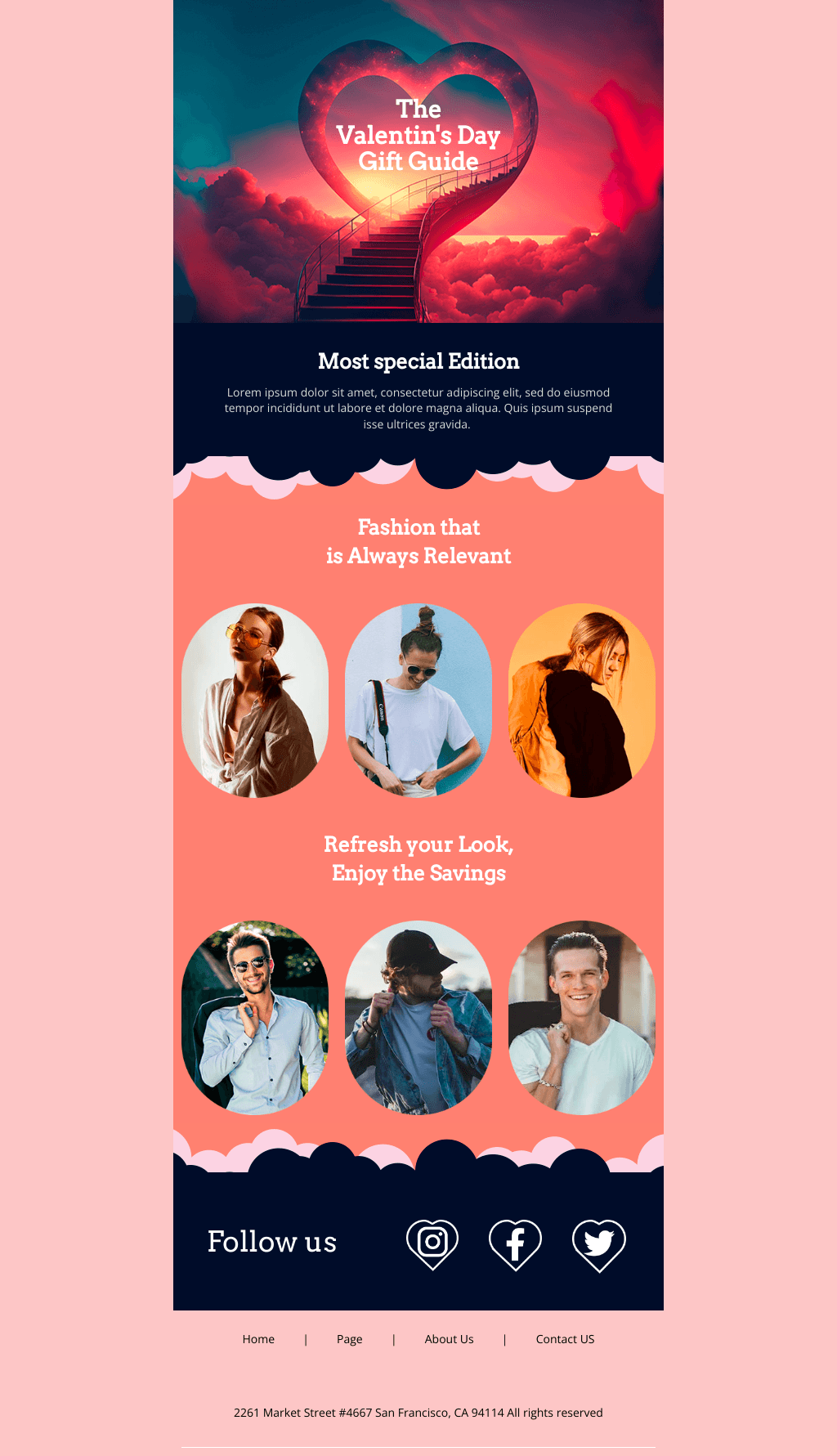 Laravel Mail Template - Valentine's Day Gift Guide