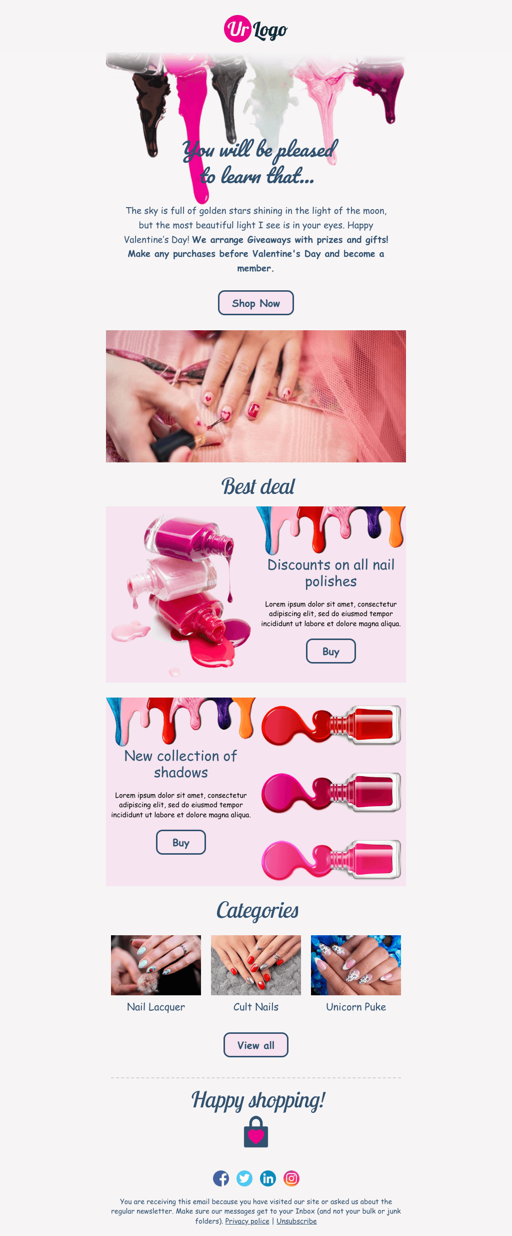 Laravel Mail Template - Valentine's Day Promotion