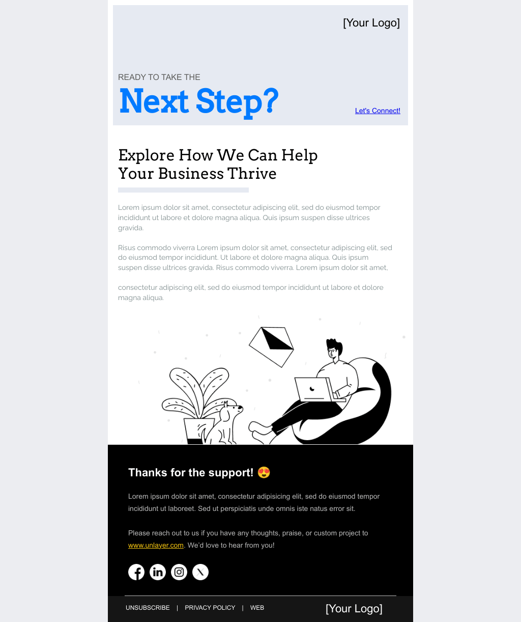 Laravel Mail Template - Warm Lead Email