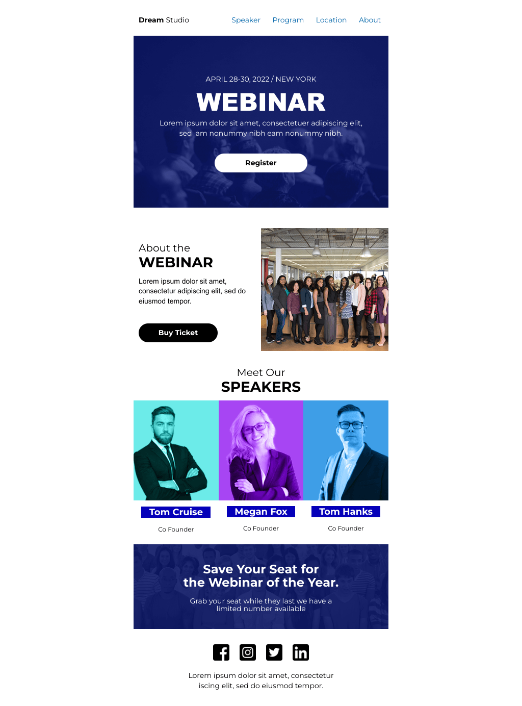 Laravel Mail Template - Webinar Invitation