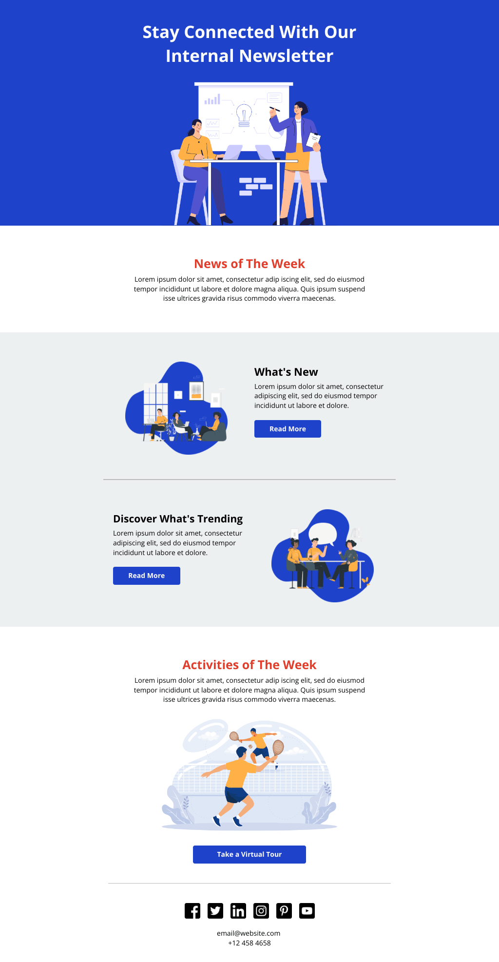 Laravel Mail Template - Weekly News Letter