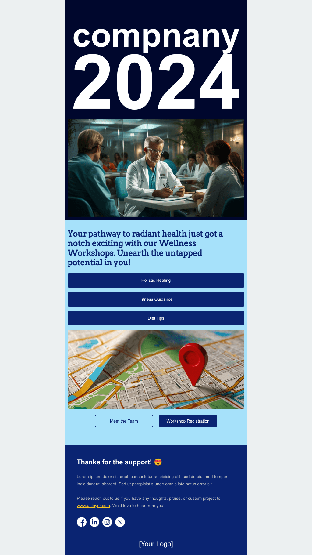 Laravel Mail Template - Wellness Workshop Registration