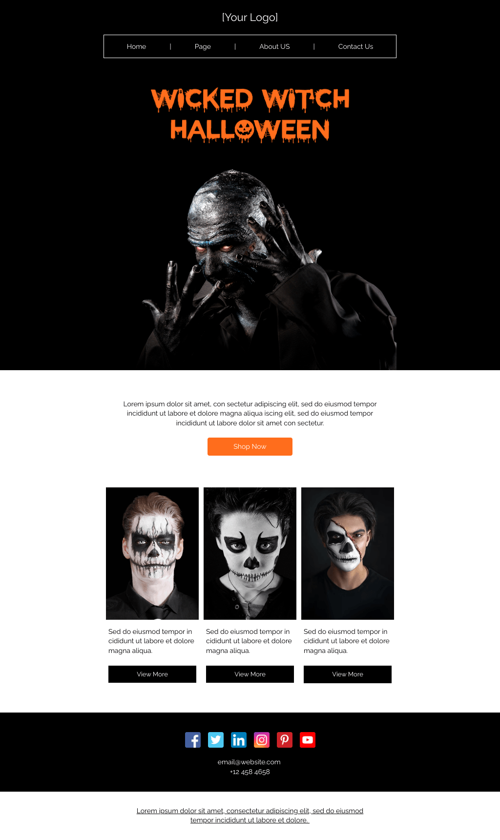 Laravel Mail Template - Wicked Witch Halloween