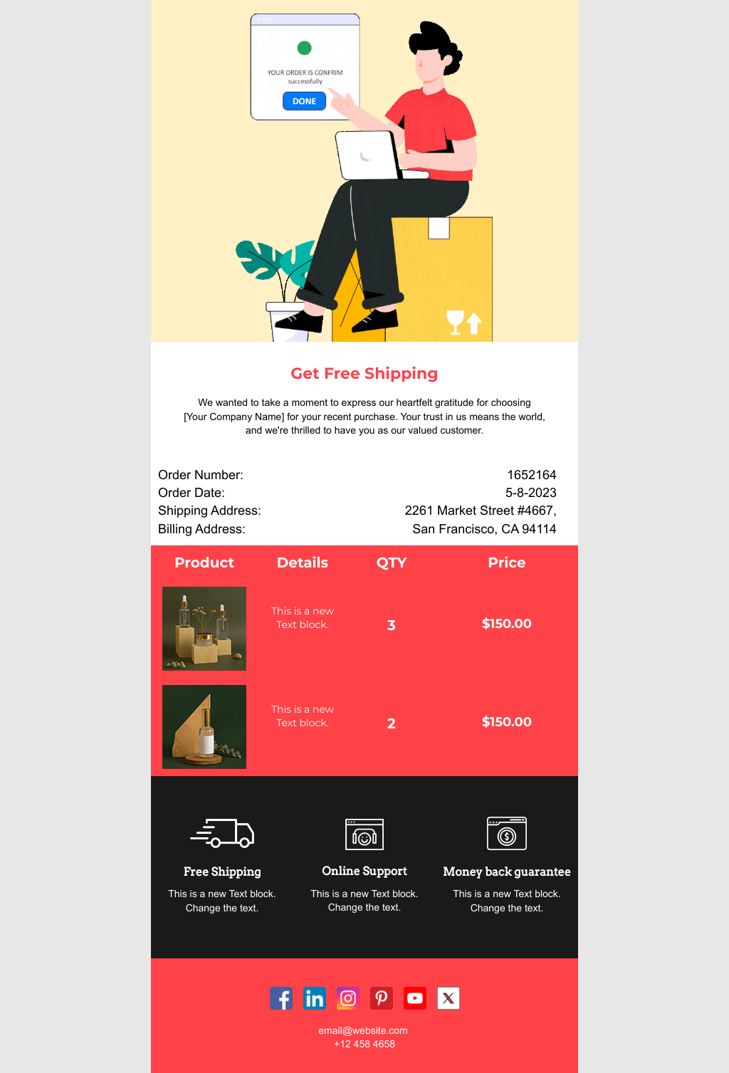 Laravel Mail Template - Win-Back