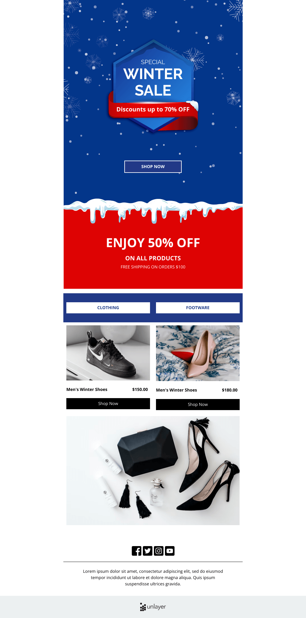 Laravel Mail Template - Winter Discount