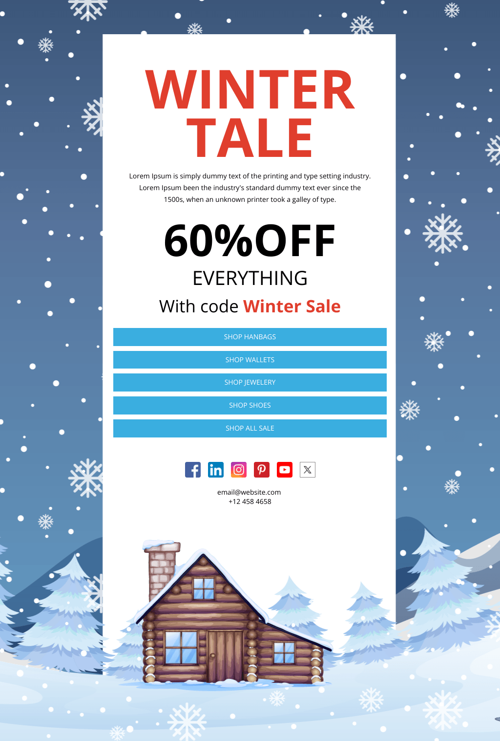 Laravel Mail Template - Winter Tale