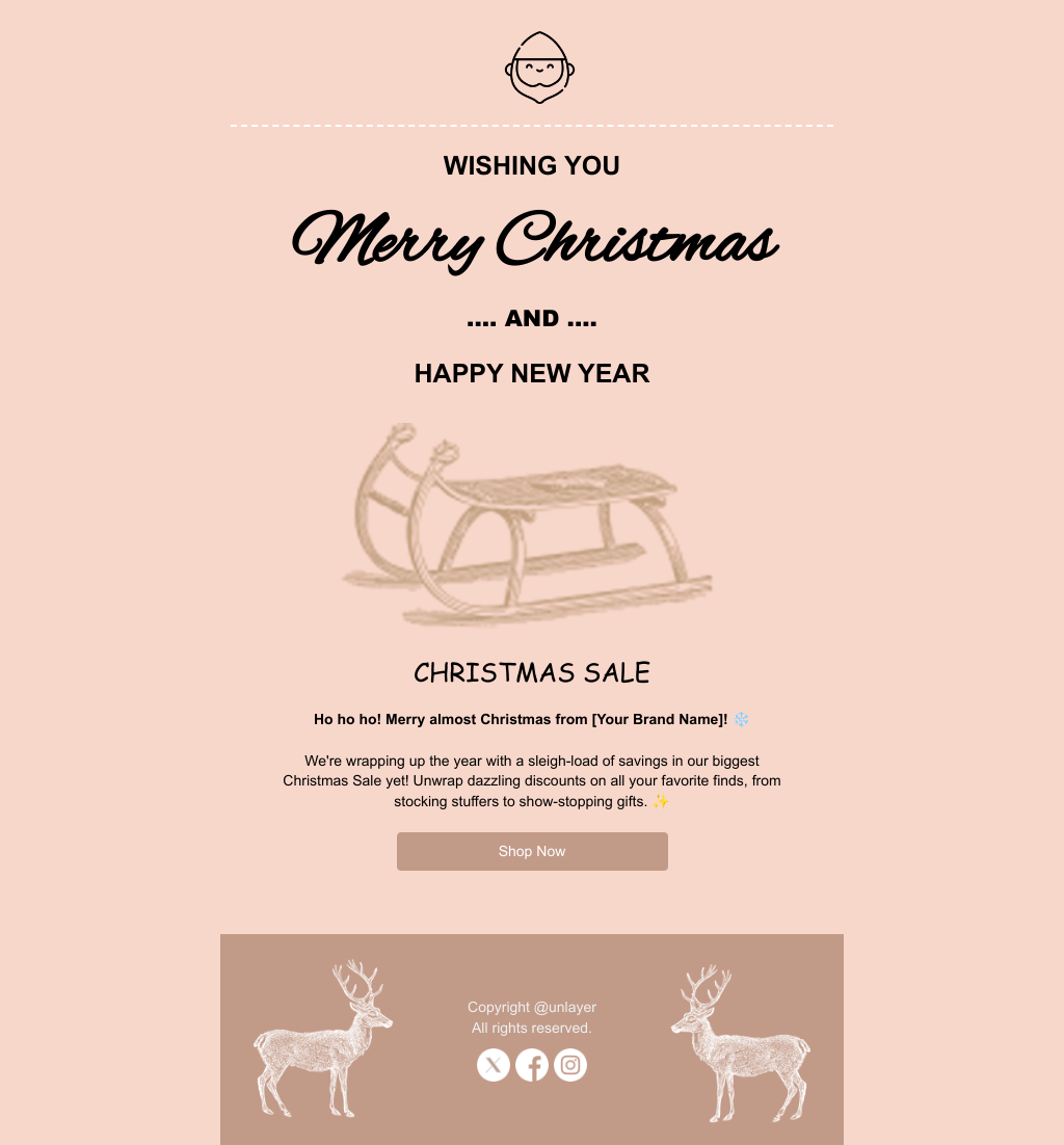 Laravel Mail Template - Winter Wonderland Sale