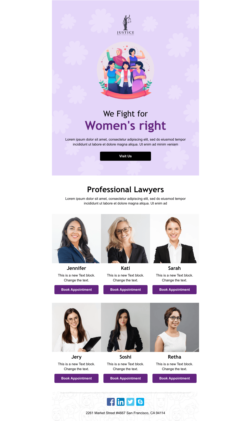 Laravel Mail Template - Women's Advocate