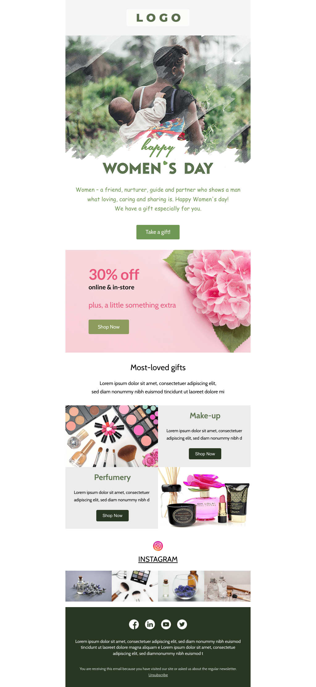 Laravel Mail Template - Women's Day Discount