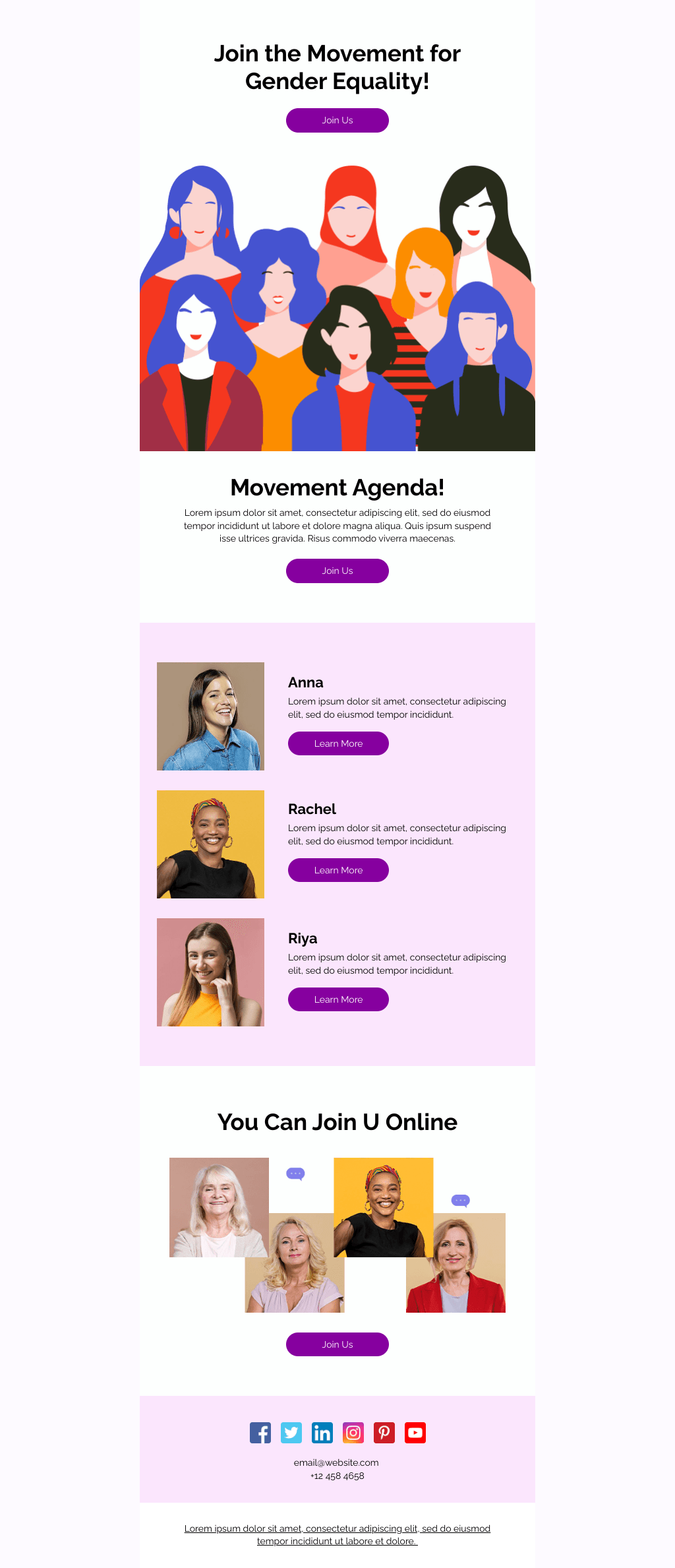 Laravel Mail Template - Women's Rights