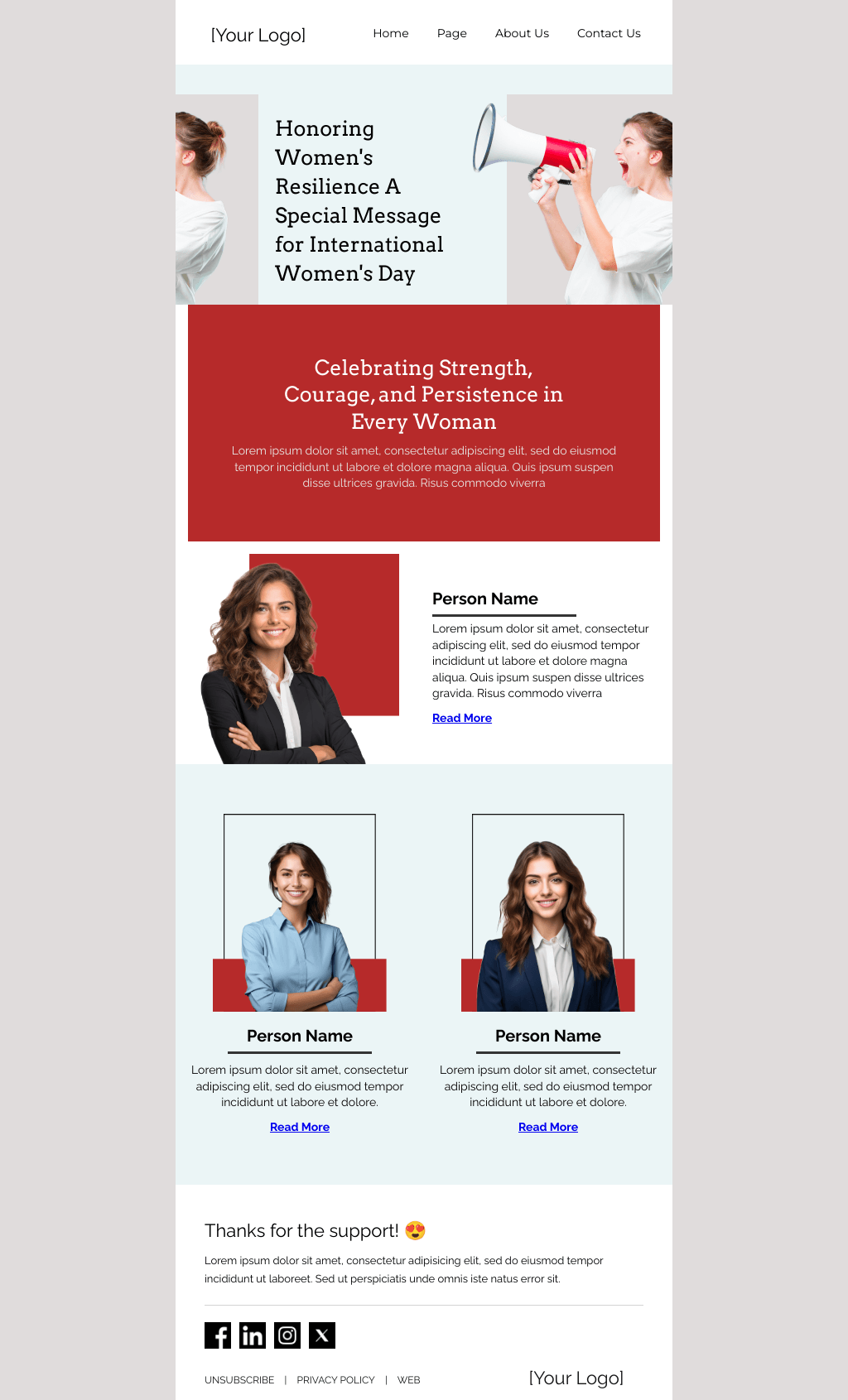 Laravel Mail Template - Women's voices