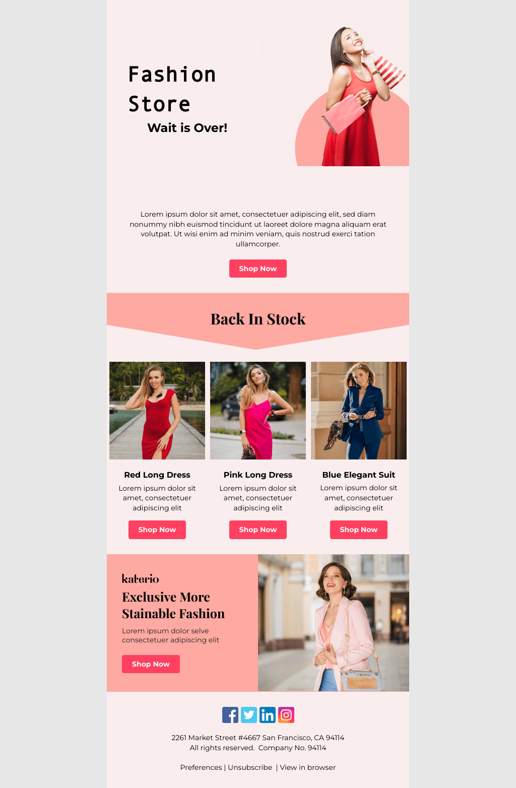 Laravel Mail Template - WooCommerce Back in Stock
