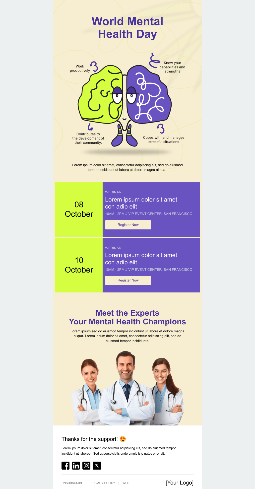 Laravel Mail Template - World Mental Health Day