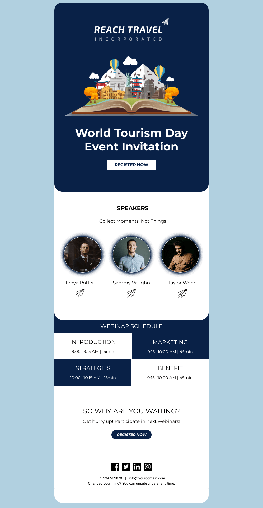 Laravel Mail Template - World Tourism Day Event Invitation