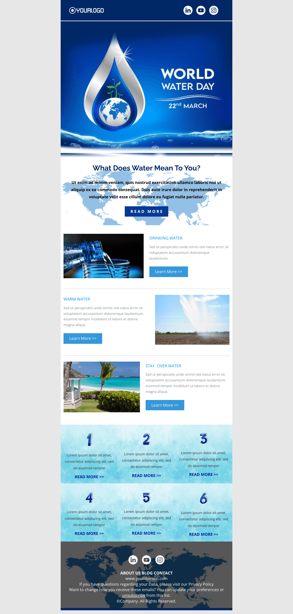 Laravel Mail Template - World Water Day